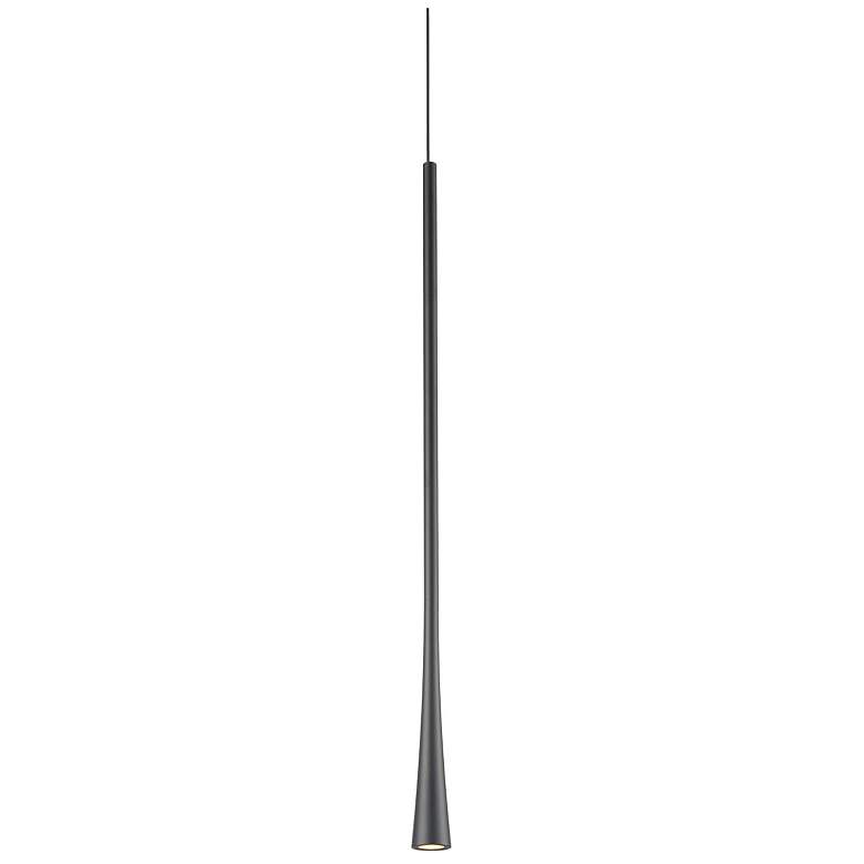 Image 2 Kuzco Taper LED 24-in Black Pendant