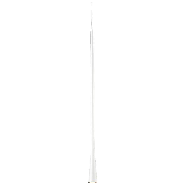 Image 1 Kuzco Taper LED 24-in White Pendant