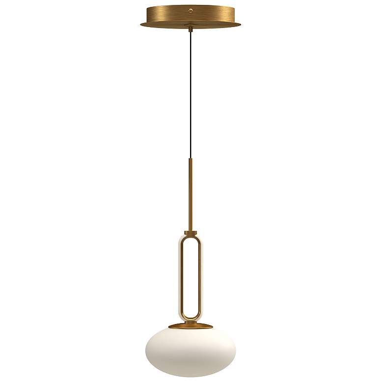 Image 1 Kuzco Tavira LED 6-in Brushed Gold Pendant