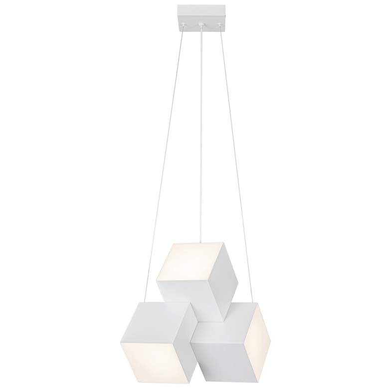 Image 2 Kuzco Tetra LED 16-in White Pendant