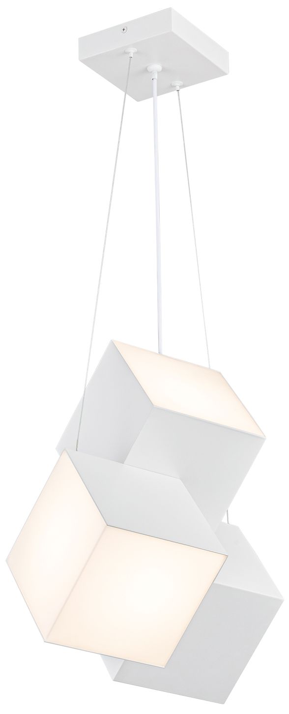 Image 4 Kuzco Tetra LED 16-in White Pendant more views