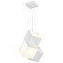 4_Kuzco Tetra LED 16-in White Pendant more views