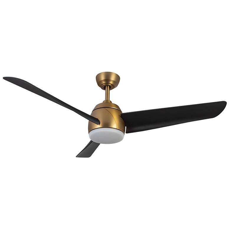 Image 2 Kuzco Thalia LED 54-in Brushed Gold/Matte Black Ceiling Fan more views
