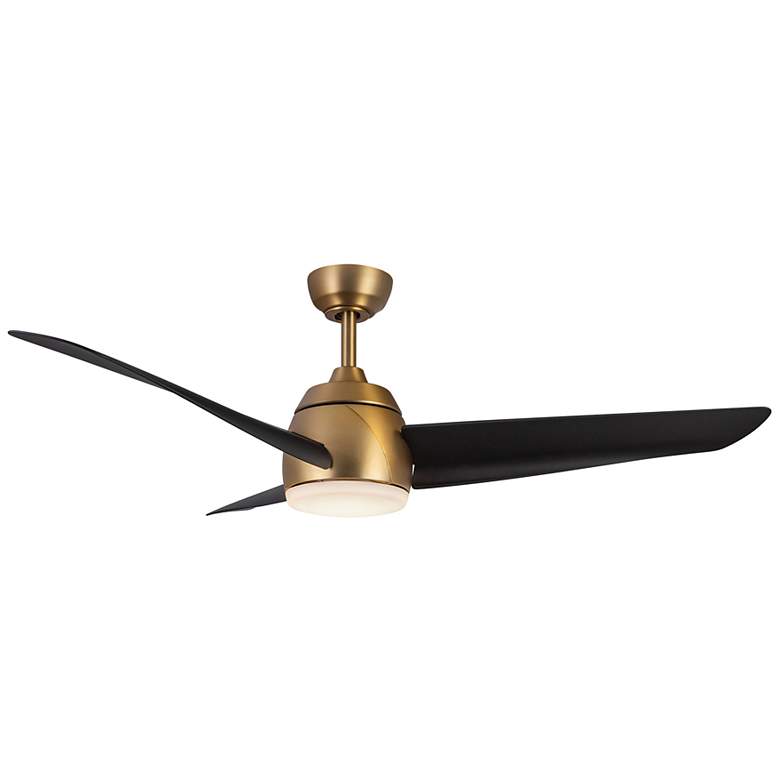Image 3 Kuzco Thalia LED 54-in Brushed Gold/Matte Black Ceiling Fan more views