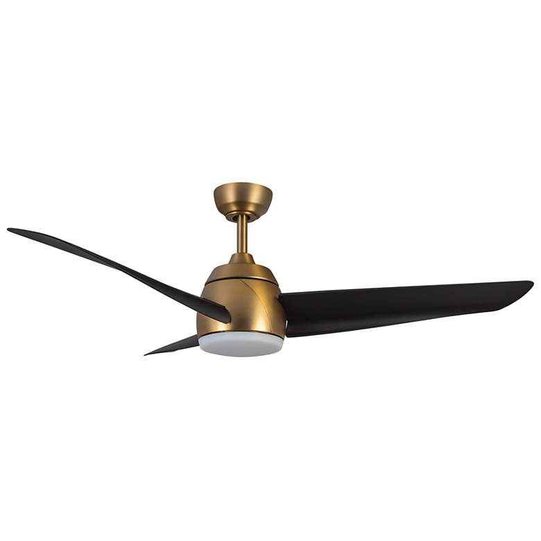 Image 4 Kuzco Thalia LED 54-in Brushed Gold/Matte Black Ceiling Fan more views