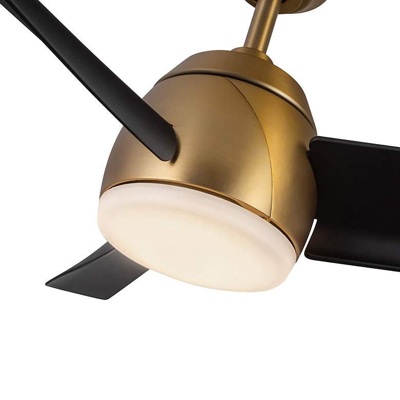 Image 7 Kuzco Thalia LED 54-in Brushed Gold/Matte Black Ceiling Fan more views