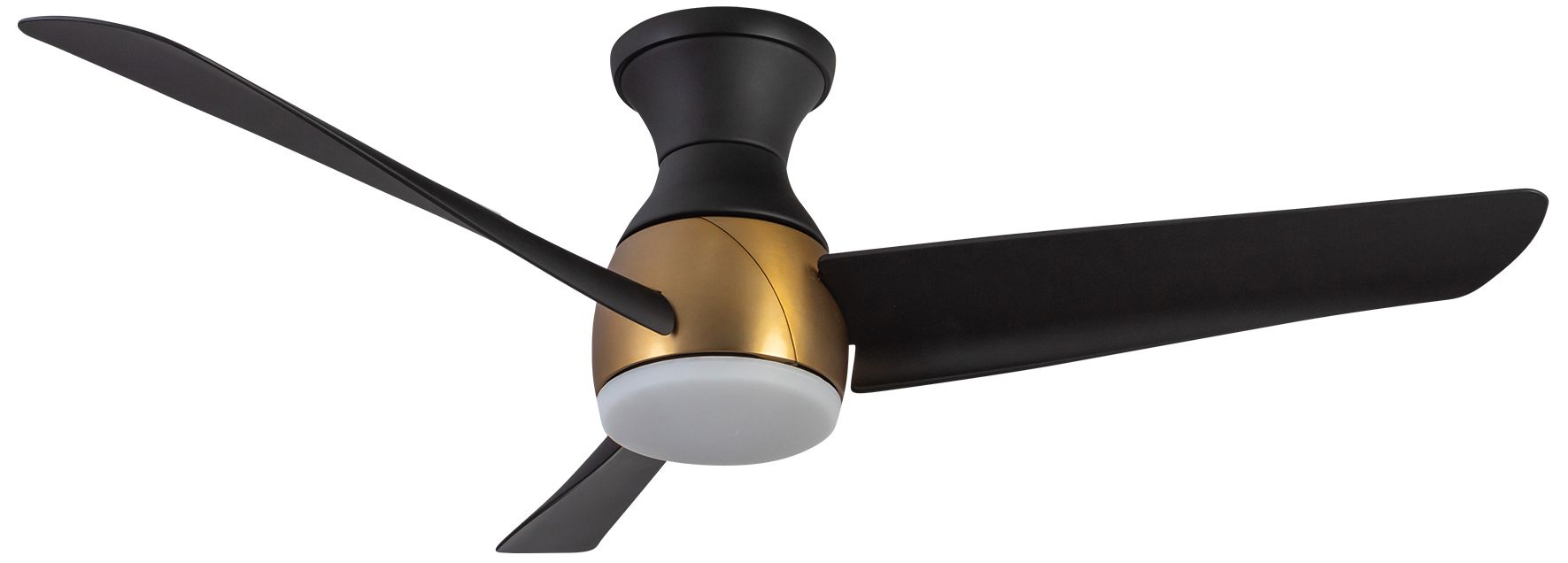 Image 2 Kuzco Thalia LED 54-in Brushed Gold/Matte Black Hugger Ceiling Fan more views