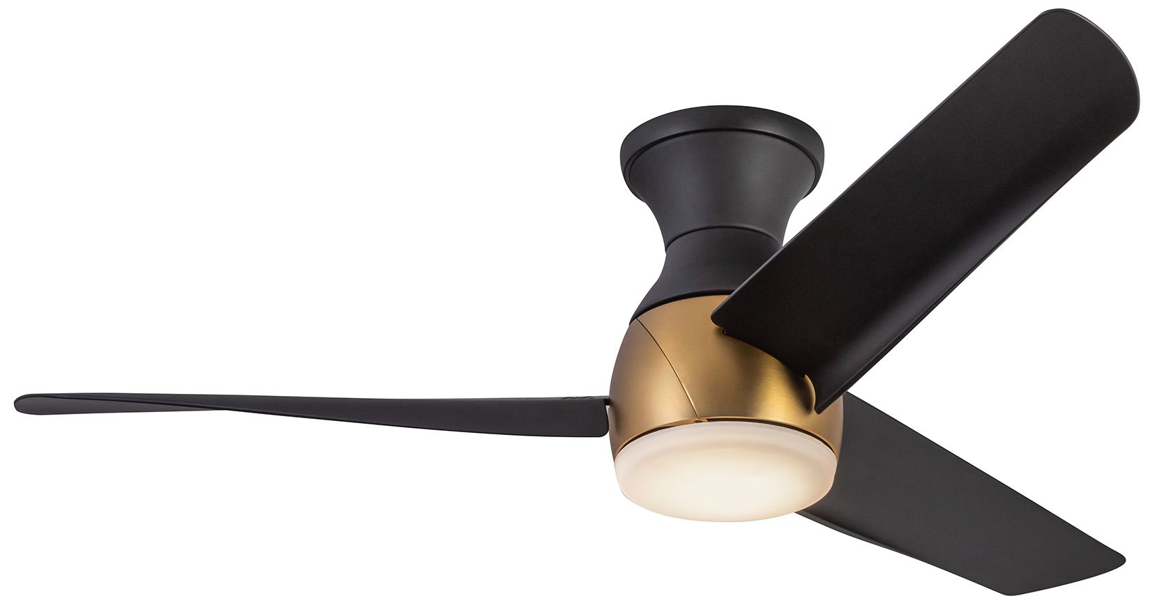 Image 5 Kuzco Thalia LED 54-in Brushed Gold/Matte Black Hugger Ceiling Fan more views