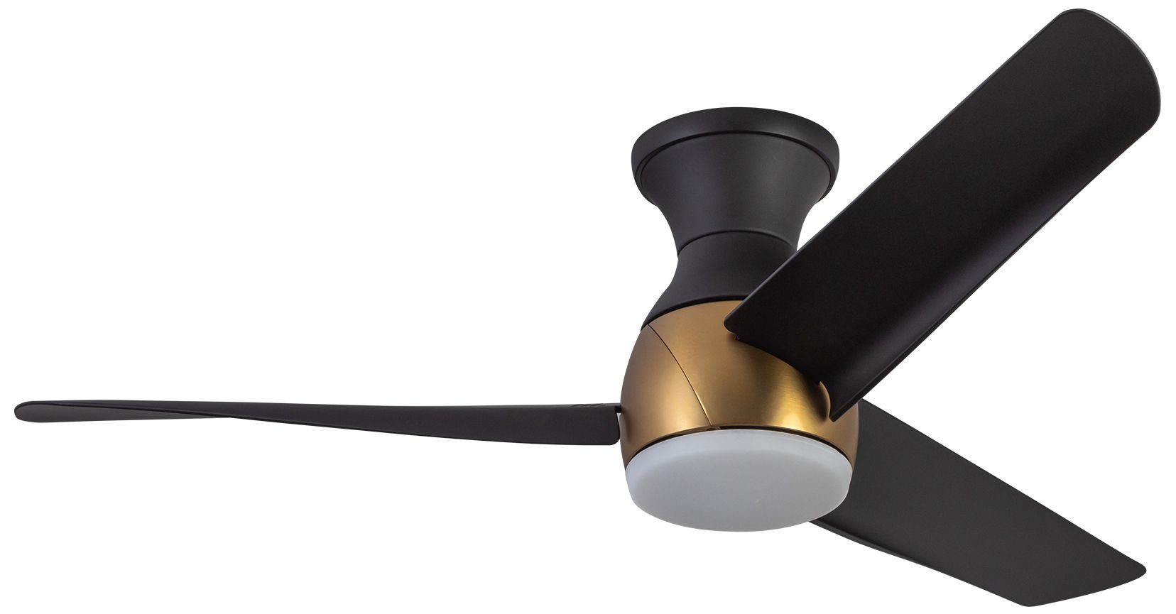 Image 6 Kuzco Thalia LED 54-in Brushed Gold/Matte Black Hugger Ceiling Fan more views