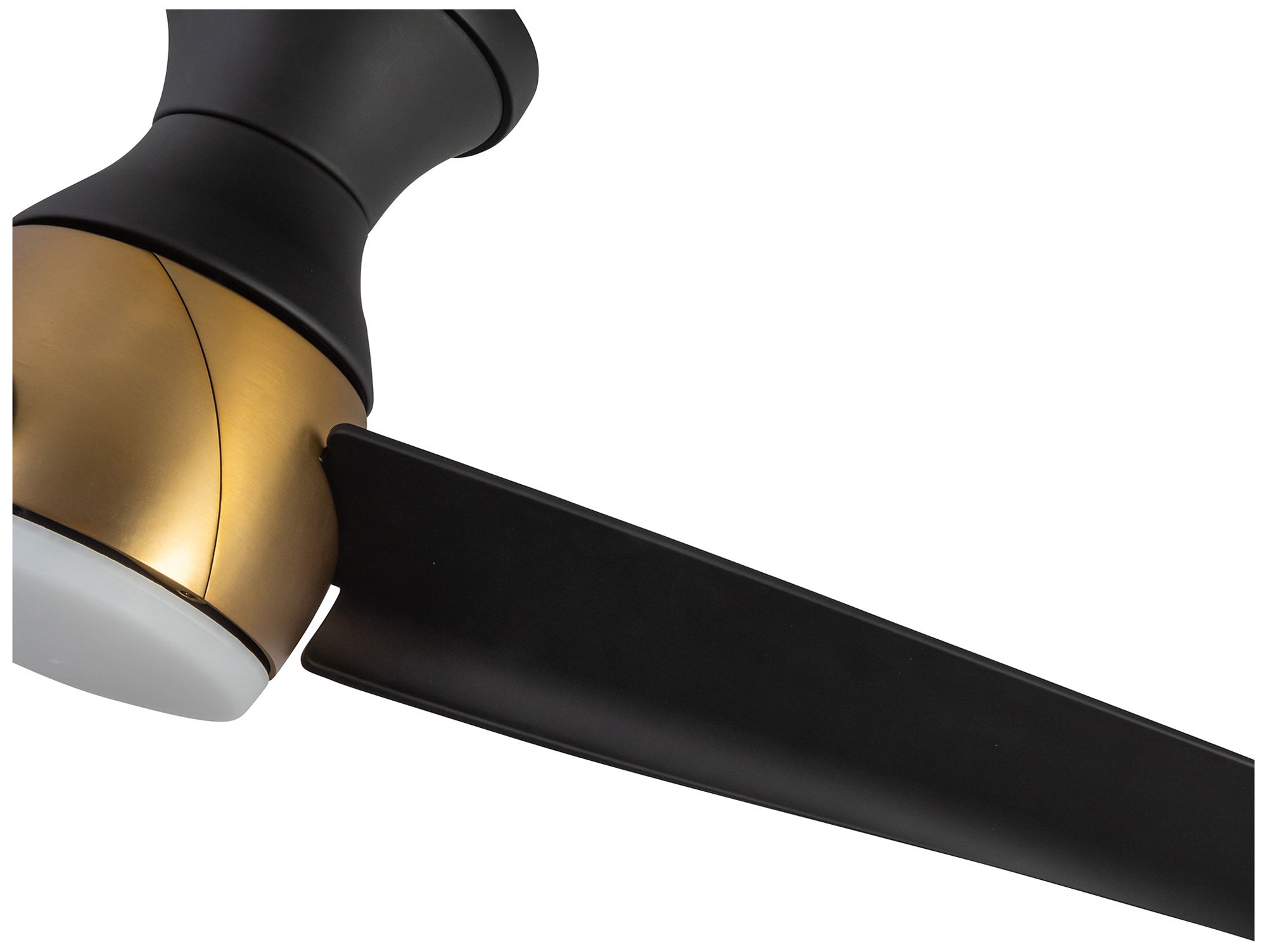 Kuzco Thalia LED 54-in Brushed Gold/Matte Black Hugger Ceiling Fan