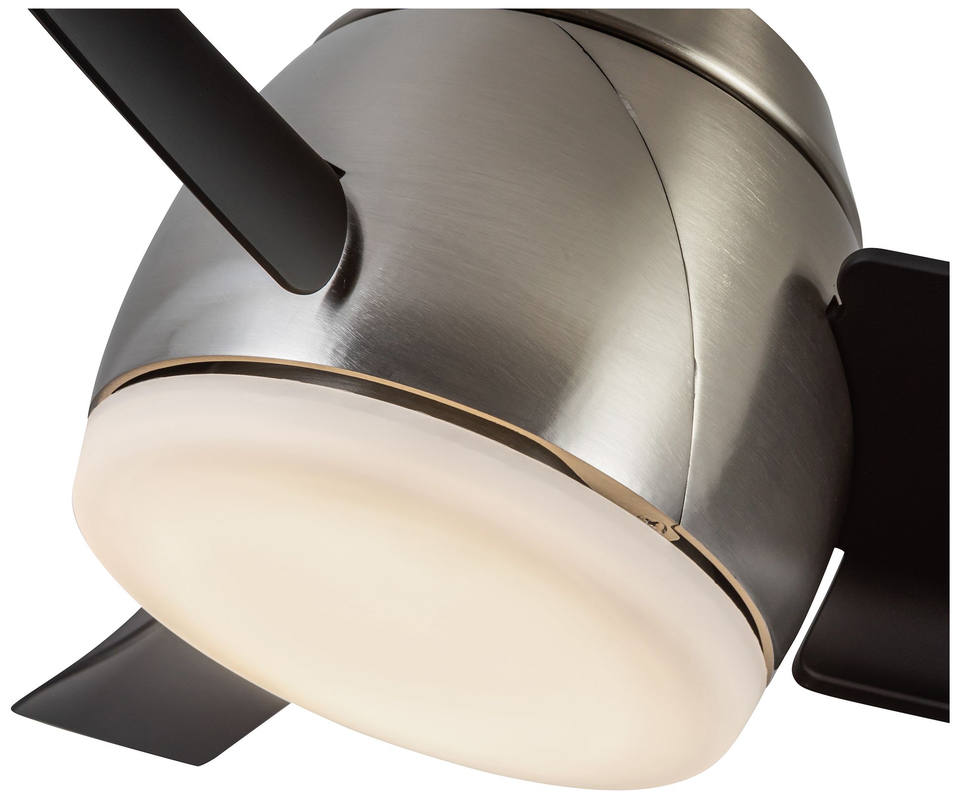 Image 7 Kuzco Thalia LED 54-in Brushed Nickel/Matte Black Ceiling Fan more views