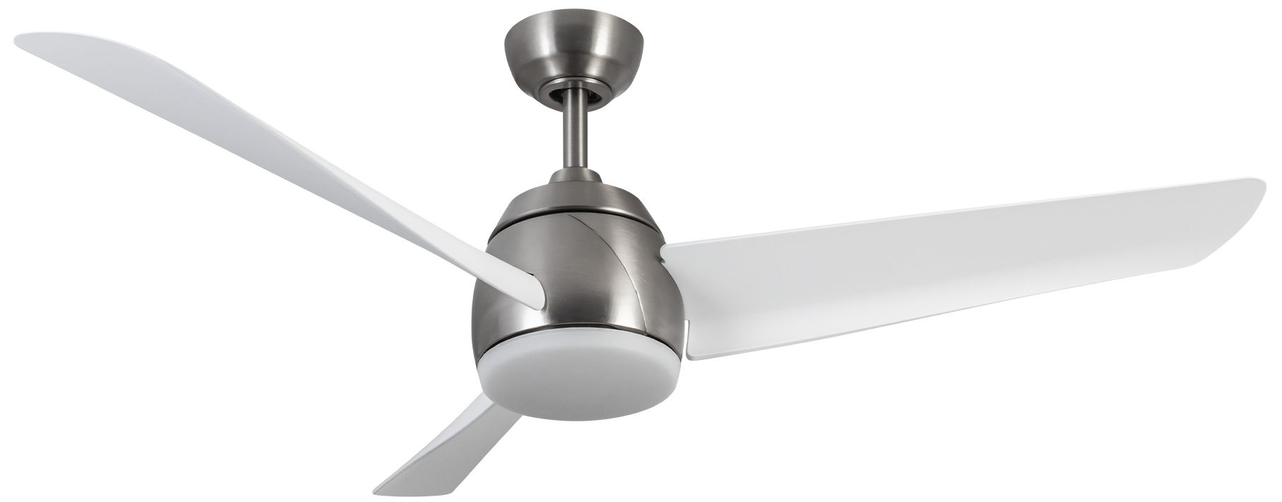 Image 2 Kuzco Thalia LED 54-in Brushed Nickel/Matte White Ceiling Fan more views