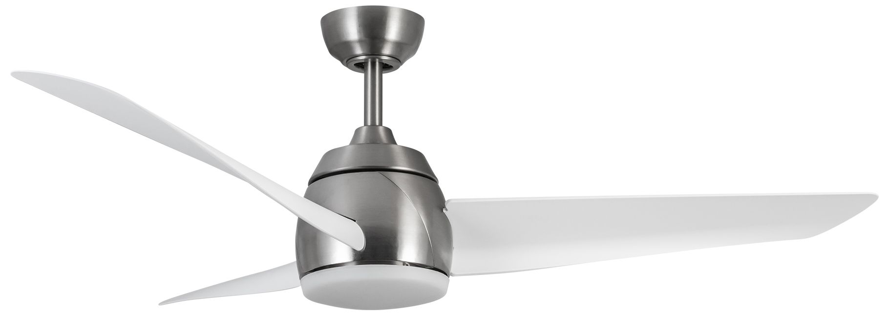 Image 4 Kuzco Thalia LED 54-in Brushed Nickel/Matte White Ceiling Fan more views