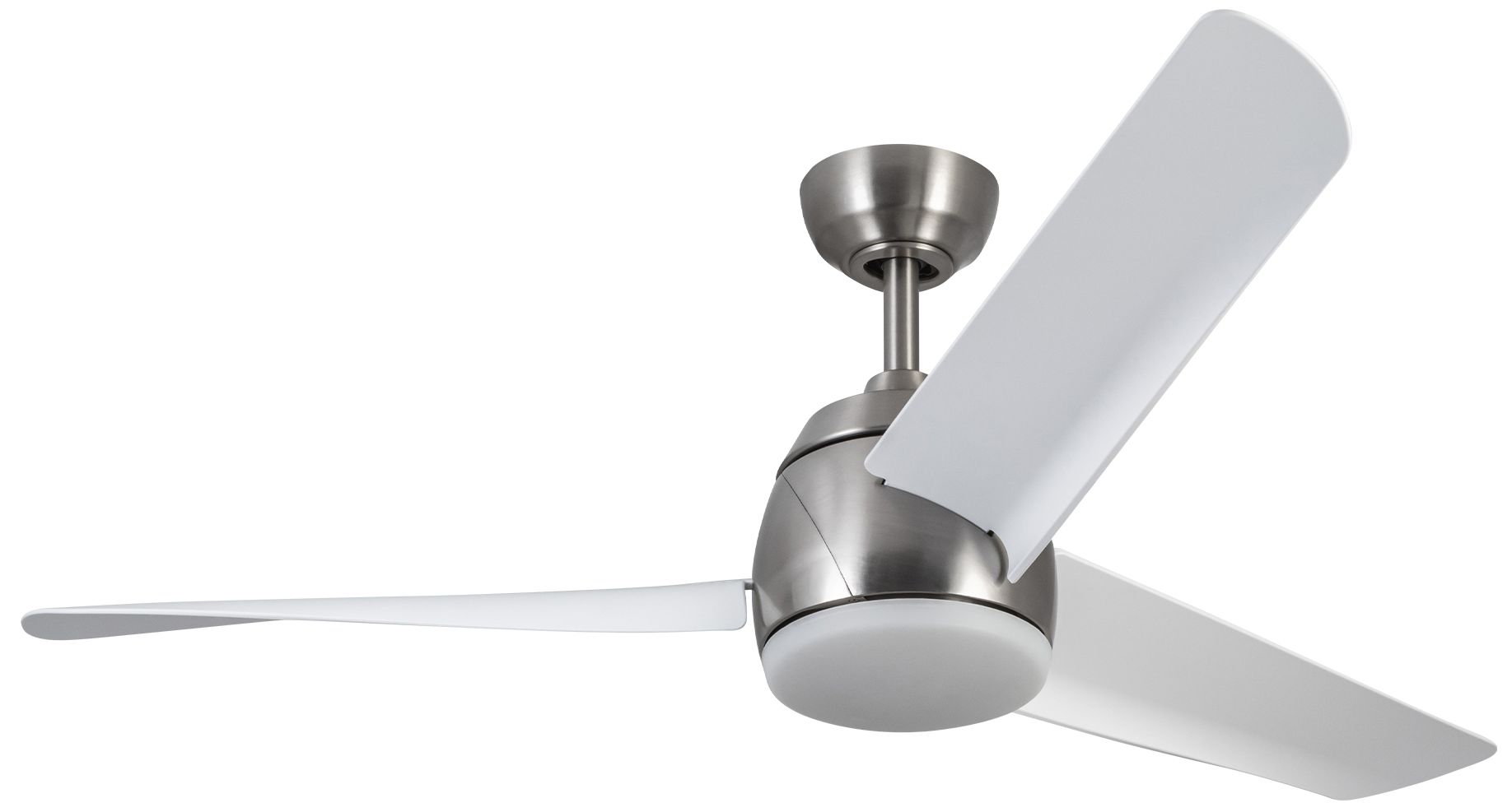Image 6 Kuzco Thalia LED 54-in Brushed Nickel/Matte White Ceiling Fan more views