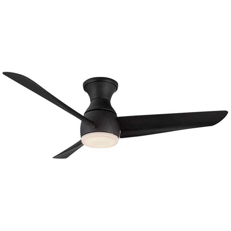 Image 1 Kuzco Thalia LED 54-in Matte Black Hugger Ceiling Fan