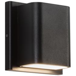 Kuzco Tolan LED 4-in Black All-terior Wall Sconce