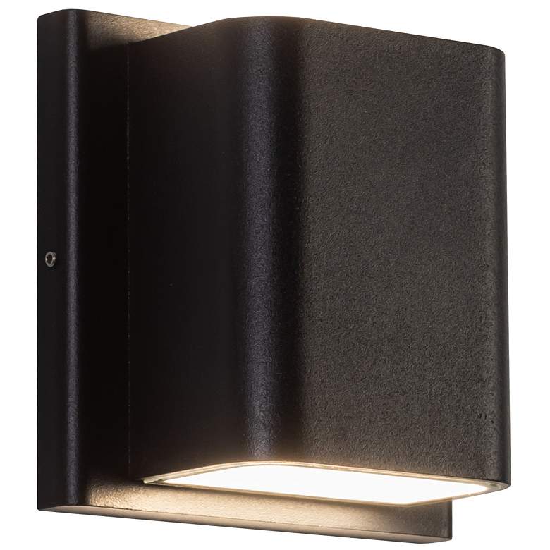 Image 1 Kuzco Tolan LED 4-in Black All-terior Wall Sconce