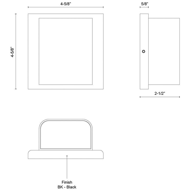 Image 4 Kuzco Tolan LED 4-in White All-terior Wall Sconce more views