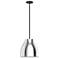 Kuzco Trinity LED 12-in Black/Chrome Pendant