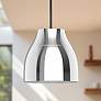 1_Kuzco Trinity LED 12-in Black/Chrome Pendant