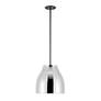 3_Kuzco Trinity LED 12-in Black/Chrome Pendant more views