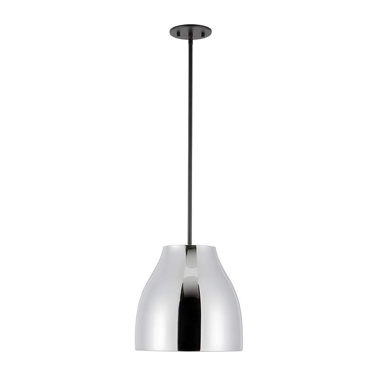 Image 4 Kuzco Trinity LED 12-in Black/Chrome Pendant more views
