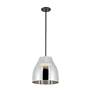 5_Kuzco Trinity LED 12-in Black/Chrome Pendant more views