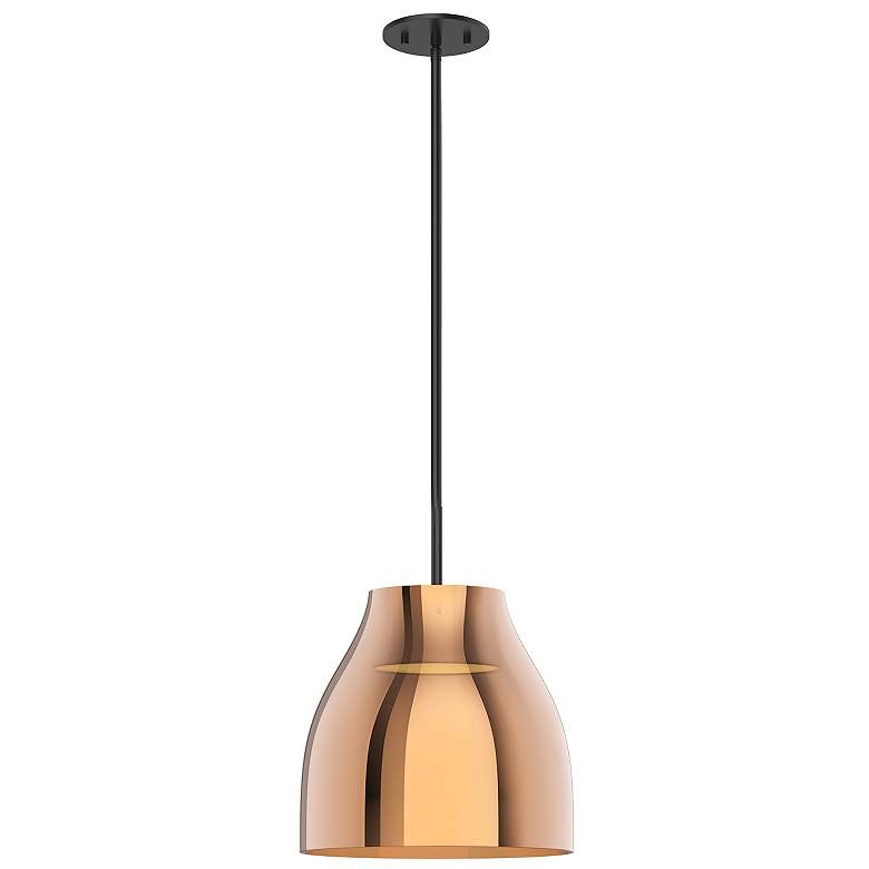 Image 2 Kuzco Trinity LED 12-in Black/Copper Pendant