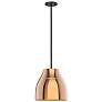 2_Kuzco Trinity LED 12-in Black/Copper Pendant