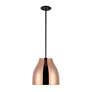 4_Kuzco Trinity LED 12-in Black/Copper Pendant more views