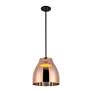5_Kuzco Trinity LED 12-in Black/Copper Pendant more views