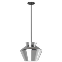 Kuzco Trinity LED 13-in Black/Chrome Pendant