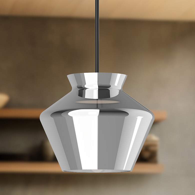 Image 1 Kuzco Trinity LED 13-in Black/Chrome Pendant