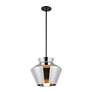 5_Kuzco Trinity LED 13-in Black/Chrome Pendant more views