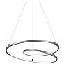 2_Kuzco Twist LED 19-in Antique Silver Pendant more views