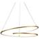 Kuzco Twist LED 32-in Antique Brass Pendant