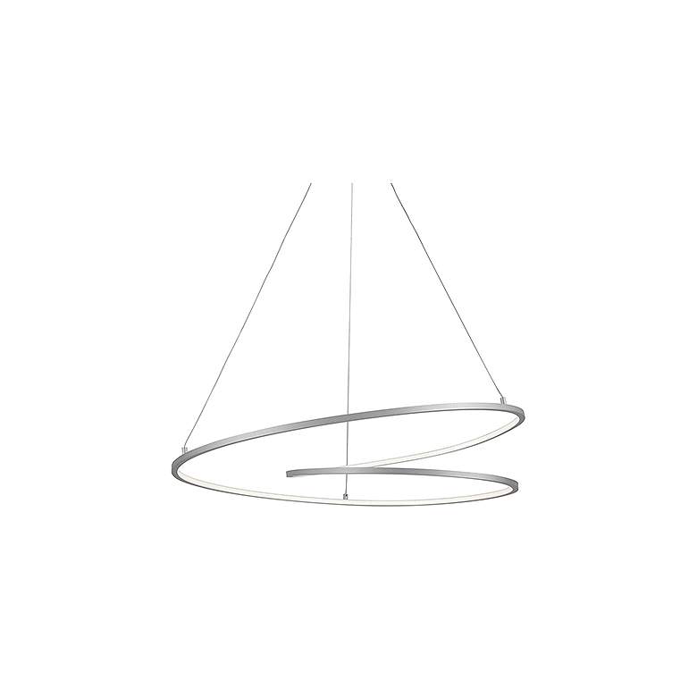 Image 2 Kuzco Twist LED 32-in Antique Silver Pendant more views