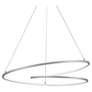2_Kuzco Twist LED 32-in Antique Silver Pendant more views
