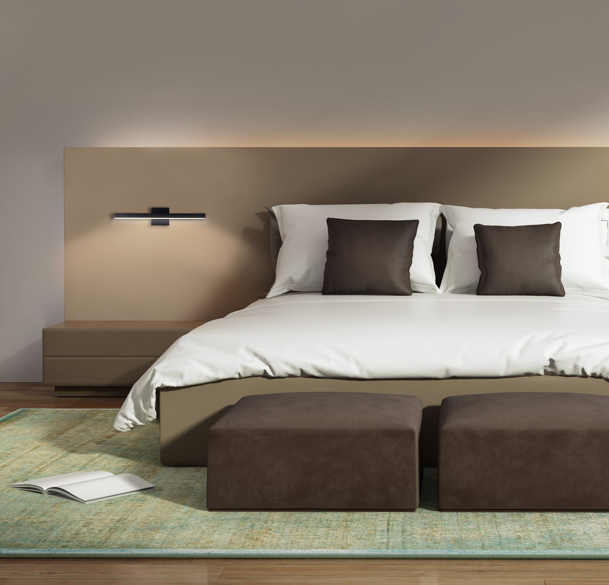 Thumbnail2 of Kuzco Vega LED 23-in Black Vanity Light more views