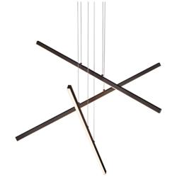 Kuzco Vega LED 3 Head Black Multi-Pendant