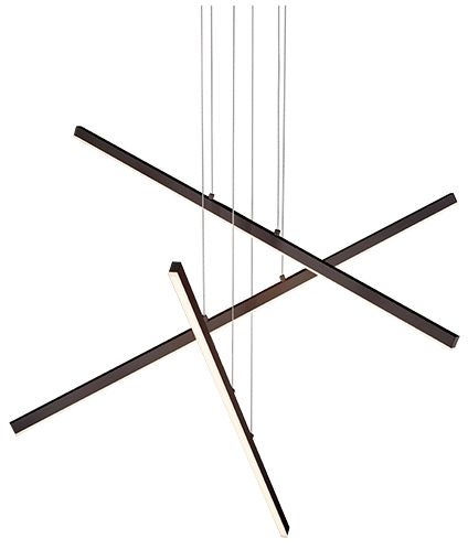 Image 2 Kuzco Vega LED 3 Head Black Multi-Pendant more views