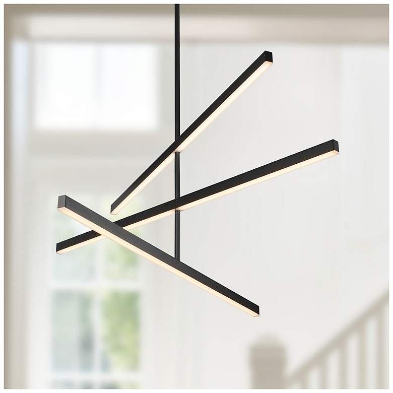 Image 4 Kuzco Vega LED 45-in Black LED Chandeliers more views