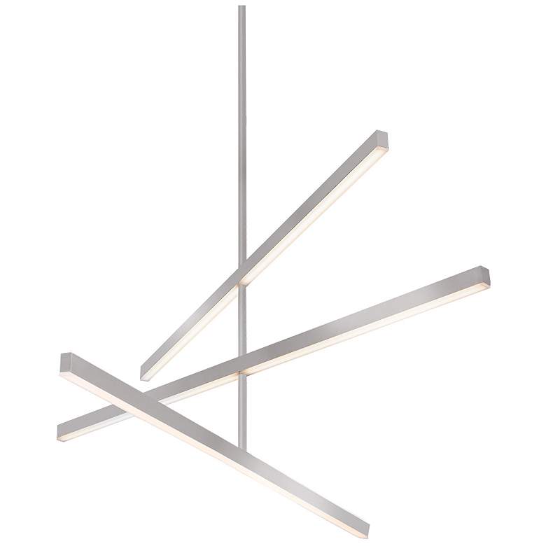 Image 1 Kuzco Vega LED 45-in Brushed Nickel LED Chandeliers