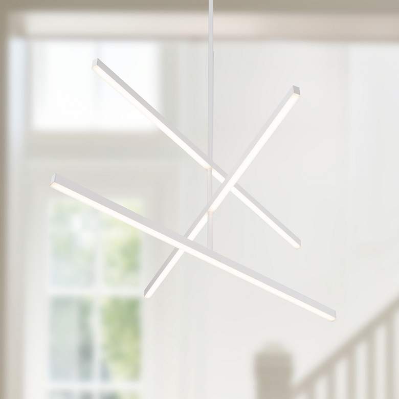 Image 1 Kuzco Vega LED 45-in White LED Chandeliers