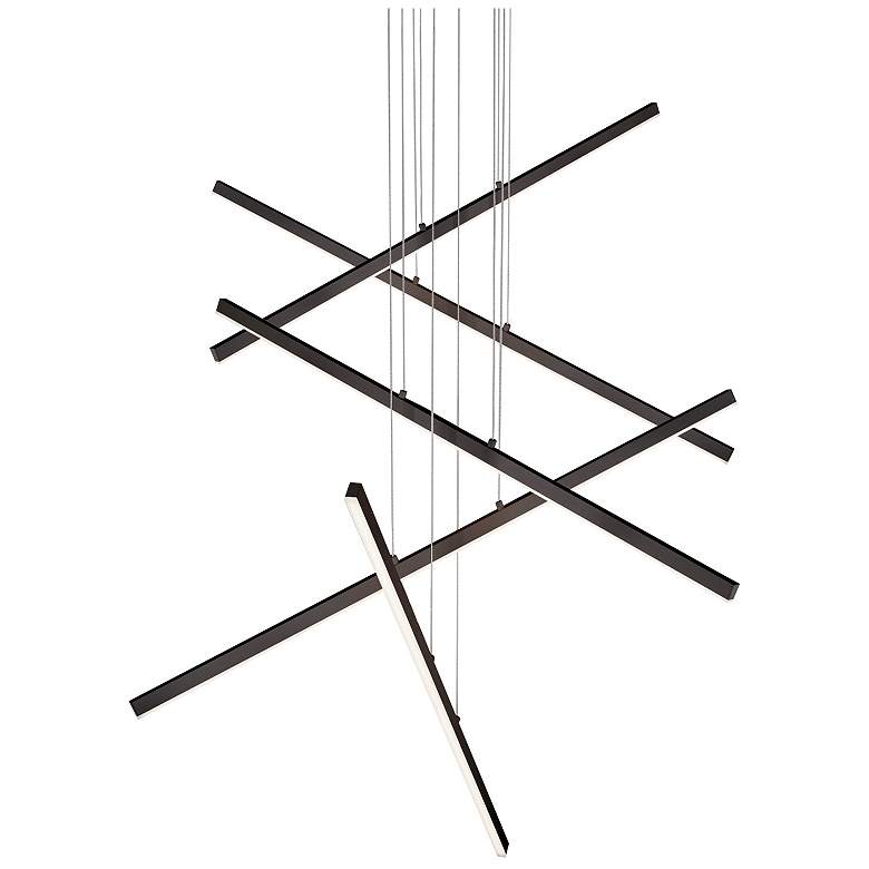 Image 1 Kuzco Vega LED 5 Head Black Multi-Pendant