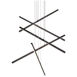 Kuzco Vega LED 5 Head Black Multi-Pendant