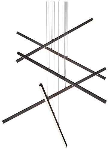 Image 2 Kuzco Vega LED 5 Head Black Multi-Pendant more views