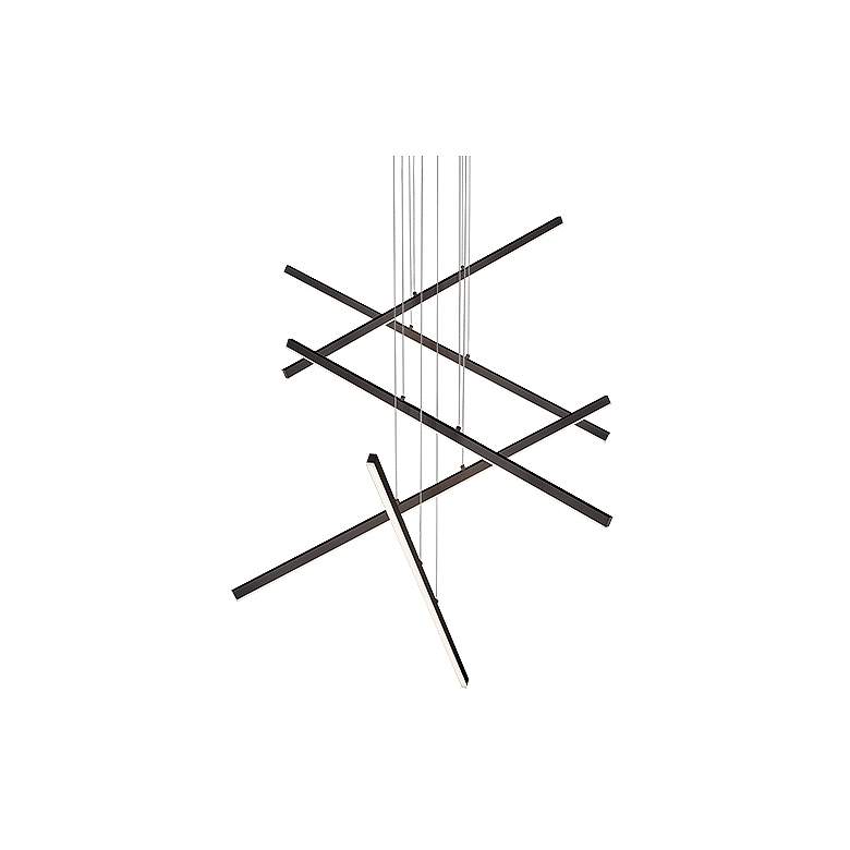 Image 2 Kuzco Vega LED 5 Head Black Multi-Pendant more views