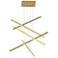 Kuzco Vega LED 5 Head Brushed Gold Multi-Pendant
