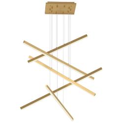 Kuzco Vega LED 5 Head Brushed Gold Multi-Pendant